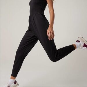 Aerie OFFLINE Women’s The Hugger Easy Jogger Black Jumpsuit